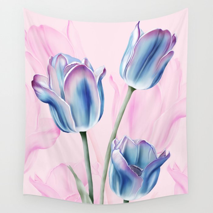 Spring Tulip Whispers Wall Tapestry Gallery Image 1