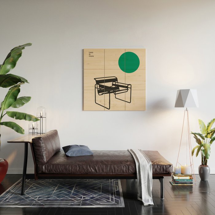Poster Wassily Chair, Marcel Breuer, Minimal Furniture Bauhaus Design Wood Wall Art Gallery Image 2