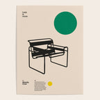 Poster Wassily Chair, Marcel Breuer, Minimal Furniture Bauhaus Design Poster Gallery Image 4