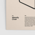 Poster Wassily Chair, Marcel Breuer, Minimal Furniture Bauhaus Design Poster Gallery Image 3
