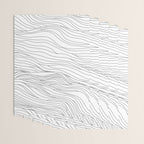 Abstract black and white wave line art pattern Wrapping Paper Gallery Image 3