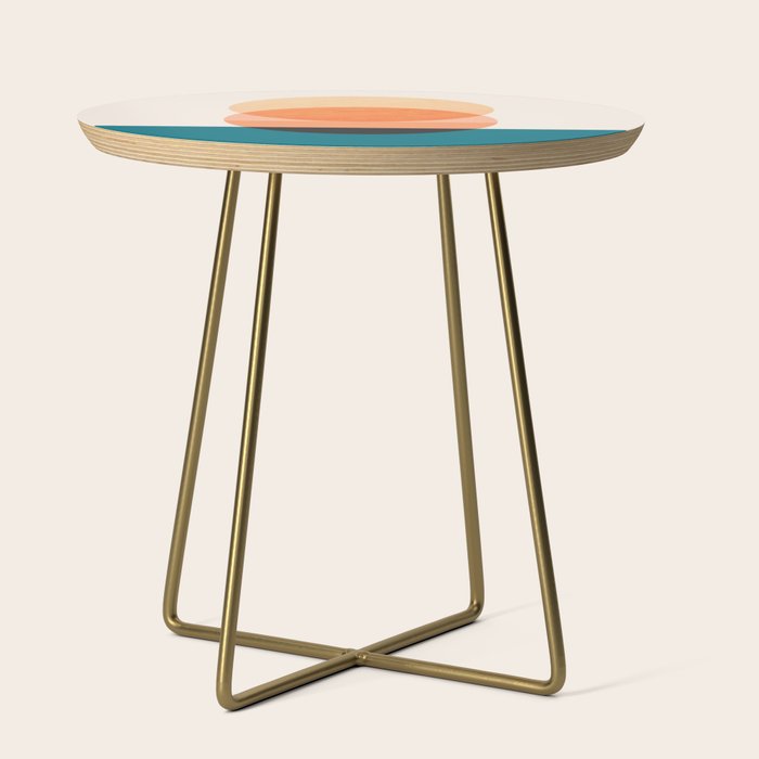 Abstraction_NEW_SUNSET_OCEAN_WAVE_POP_ART_Minimalism_0022D Side Table Gallery Image 1