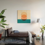 Abstraction_NEW_SUNSET_OCEAN_WAVE_POP_ART_Minimalism_0022D Wood Wall Art Gallery Image 2