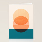 Abstraction_NEW_SUNSET_OCEAN_WAVE_POP_ART_Minimalism_0022D Stationery Card Gallery Image 2