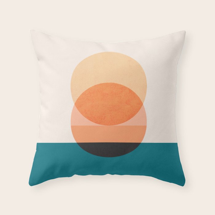 Abstraction_NEW_SUNSET_OCEAN_WAVE_POP_ART_Minimalism_0022D Throw Pillow Gallery Image 6