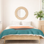 Abstraction_NEW_SUNSET_OCEAN_WAVE_POP_ART_Minimalism_0022D Duvet Cover Gallery Image 3