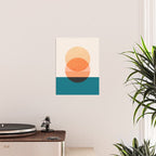 Abstraction_NEW_SUNSET_OCEAN_WAVE_POP_ART_Minimalism_0022D Poster Gallery Image 2