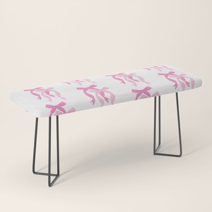 striped bows in pink Bench Gallery Image 1