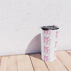 striped bows in pink Travel Mug Gallery Image 4