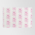 striped bows in pink Rug Gallery Image 2