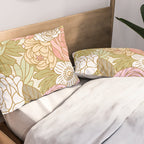 Boho Blooms | Light Pastel Pillow Sham Gallery Image 2