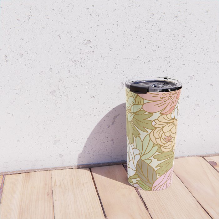 Boho Blooms | Light Pastel Travel Mug Gallery Image 4