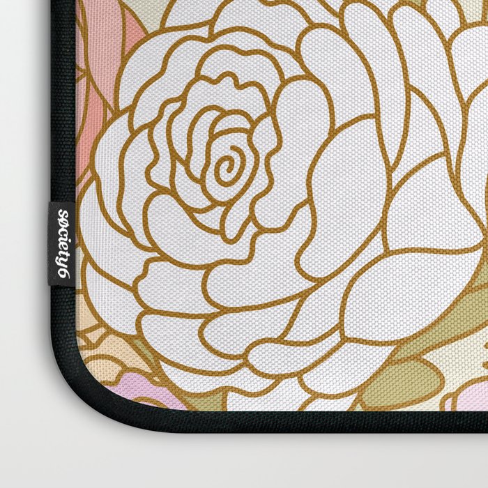 Boho Blooms | Light Pastel Laptop Sleeve Gallery Image 3