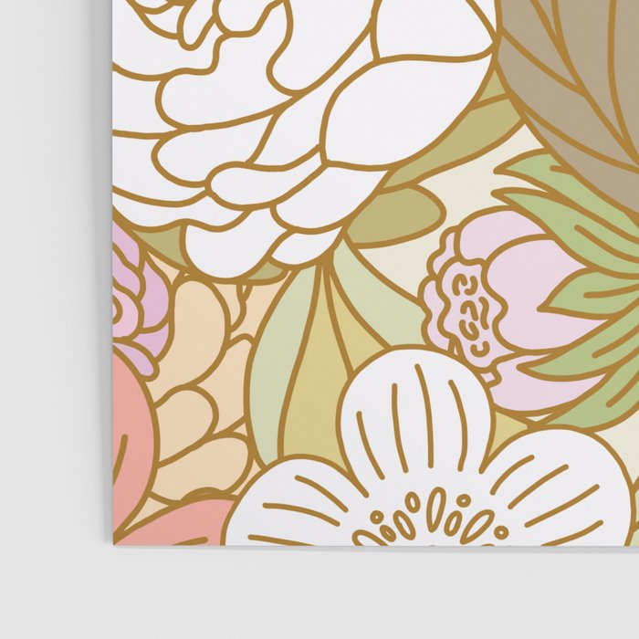 Boho Blooms | Light Pastel Poster Gallery Image 3