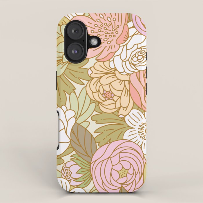 Boho Blooms | Light Pastel iPhone Case Gallery Image 1
