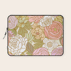 Boho Blooms | Light Pastel Laptop Sleeve Gallery Image 1