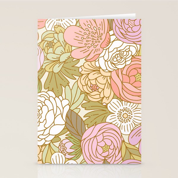 Boho Blooms | Light Pastel Stationery Card Gallery Image 1