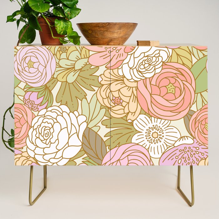 Boho Blooms | Light Pastel Credenza Gallery Image 1