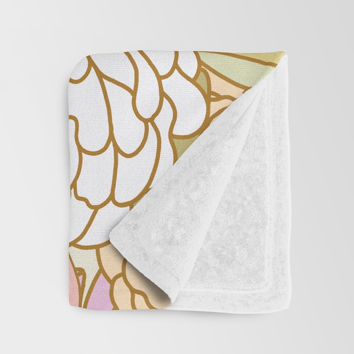 Boho Blooms | Light Pastel Throw Blanket Gallery Image 3