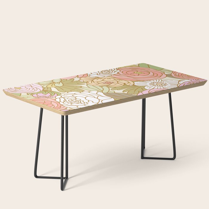 Boho Blooms | Light Pastel Coffee Table Gallery Image 1