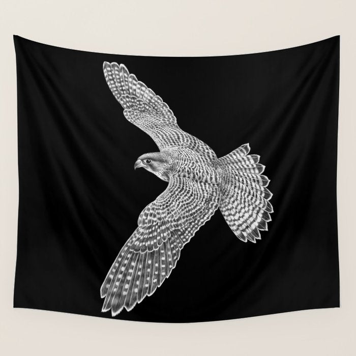 Peregrine Falcon Wall Tapestry Gallery Image 4