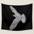 Peregrine Falcon Wall Tapestry Gallery Image 4
