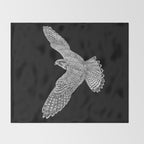 Peregrine Falcon Throw Blanket Gallery Image 2