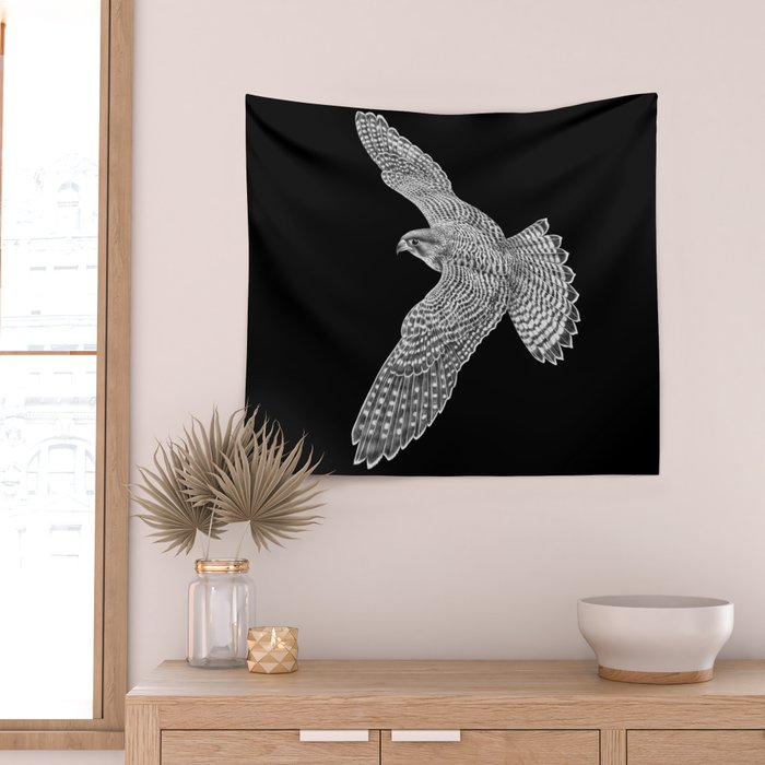Peregrine Falcon Wall Tapestry Gallery Image 2