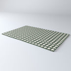 Clovers XXXIX Dark Green Botanical Pattern Rug Gallery Image 3