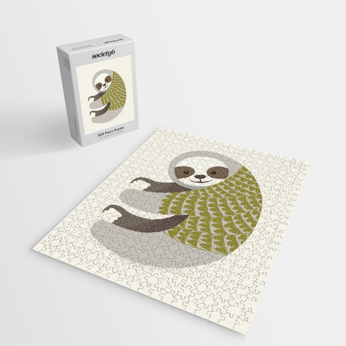 Whimsical Sloth Jigsaw Puzzle Gallery Image 2