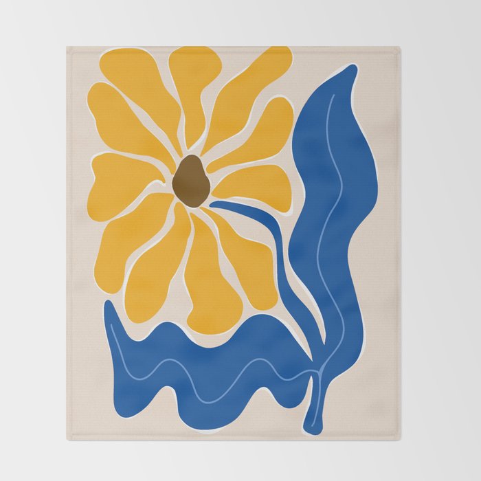 Bold sunflower 3 Throw Blanket Gallery Image 2