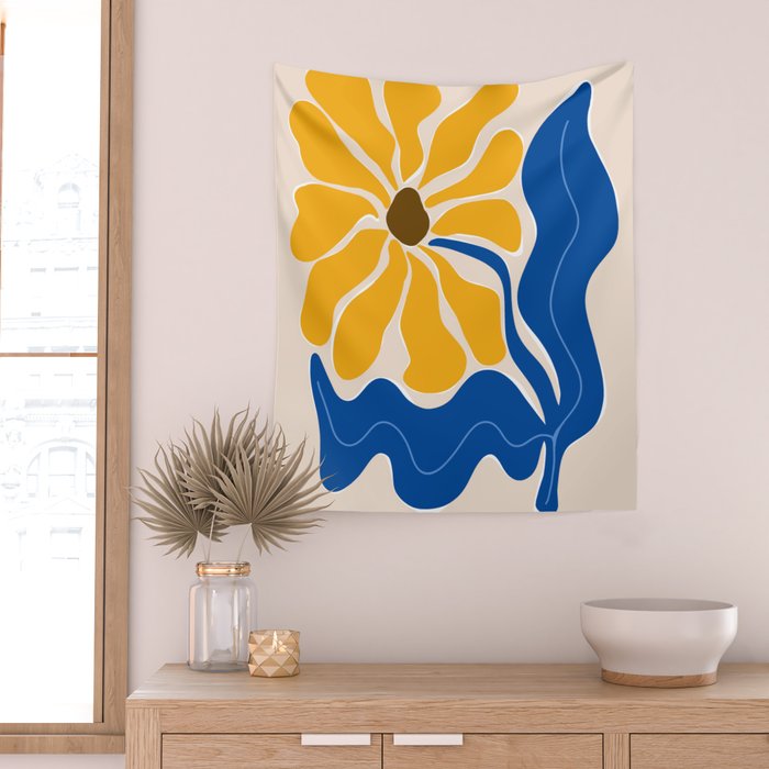 Bold sunflower 3 Wall Tapestry Gallery Image 2
