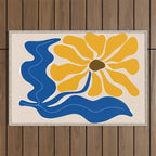 Bold sunflower 3 Outdoor Rug Gallery Image 1