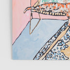Two Chairs and a Napping Ginger Cat Poster Gallery Image 3