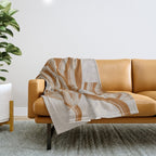 Modern Flowers Throw Blanket Gallery Image 1