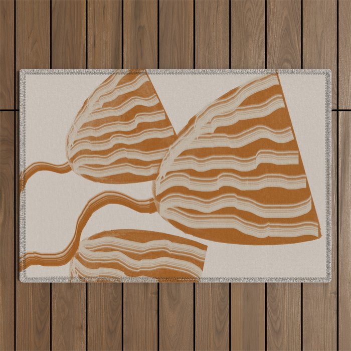 Modern Flowers Outdoor Rug Gallery Image 1
