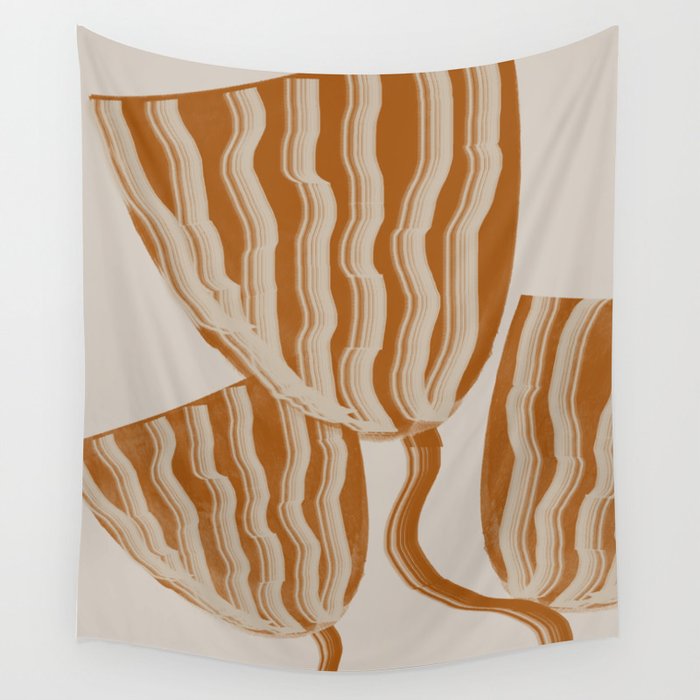Modern Flowers Wall Tapestry Gallery Image 1