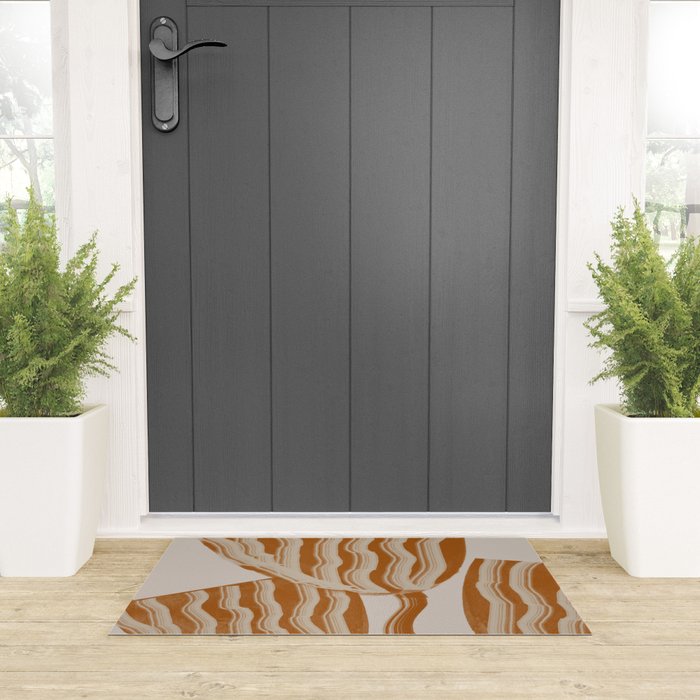 Modern Flowers Welcome Mat Gallery Image 3