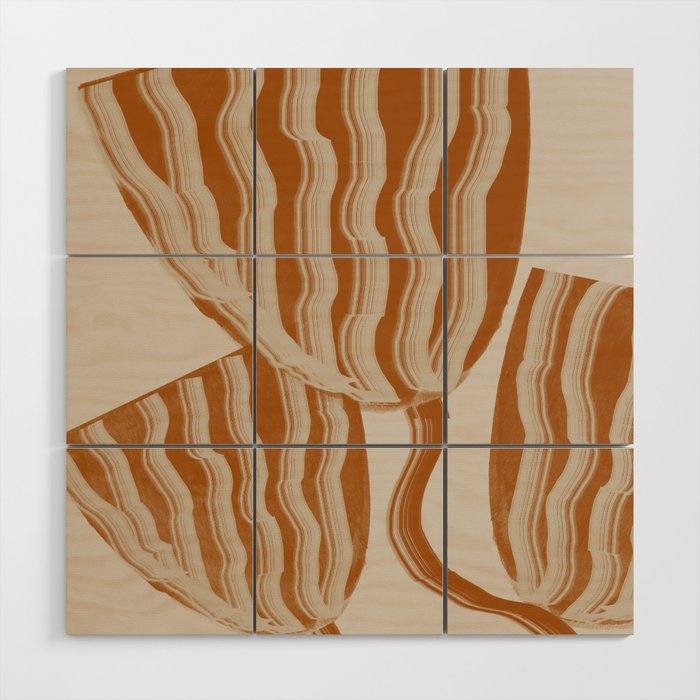 Modern Flowers Wood Wall Art Gallery Image 1