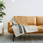 Mid century modern Sun and Rainbow Throw Blanket Gallery Image 1