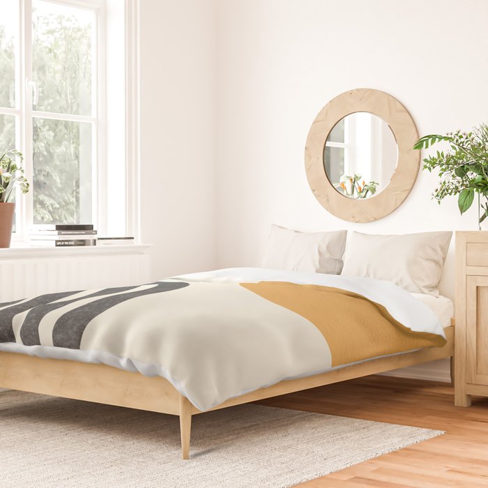 Mid century modern Sun and Rainbow Duvet Cover Gallery Image 2