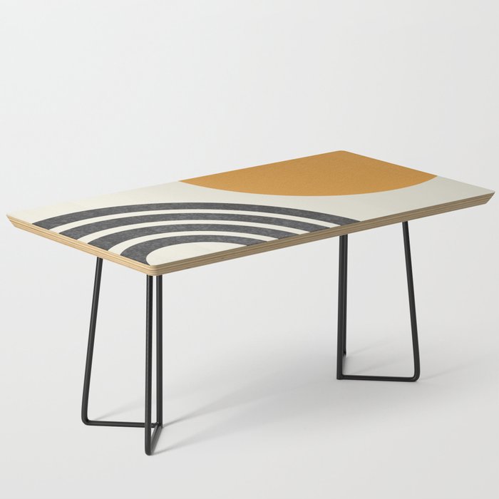 Mid century modern Sun and Rainbow Coffee Table Gallery Image 1