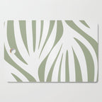 Maldives Abstract Botanical Pattern in Sage Green and White Cutting Board Gallery Image 1