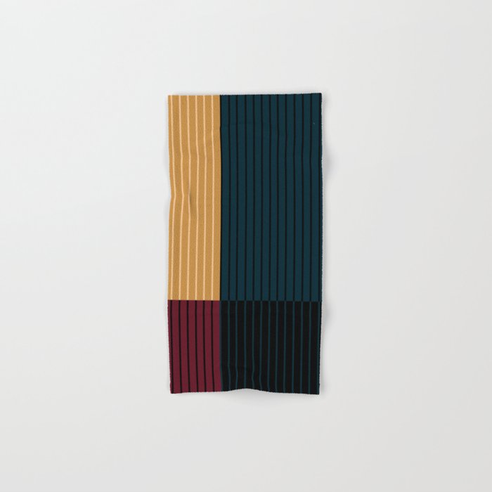 Color Block Line Abstract X Bath Towel Gallery Image 1