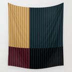 Color Block Line Abstract X Wall Tapestry Gallery Image 4