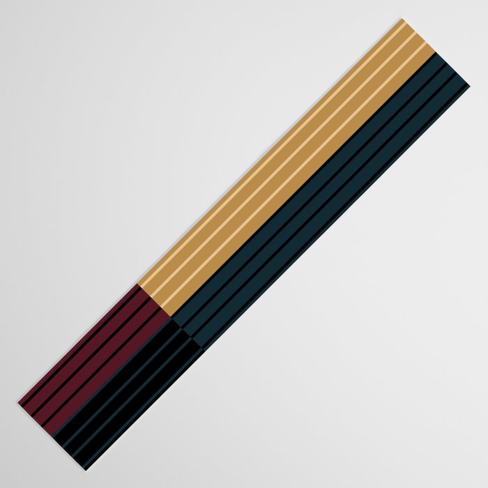 Color Block Line Abstract X Table Runner Gallery Image 3