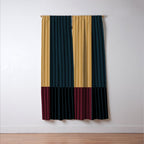 Color Block Line Abstract X Window Curtain Gallery Image 3