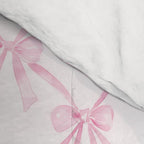 Pastel Pink Bows Coquette Aesthetic Vintage Romantic Feminine Preppy Bedroom Comforter Gallery Image 4