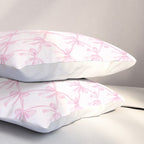 Pastel Pink Bows Coquette Aesthetic Vintage Romantic Feminine Preppy Bedroom Pillow Sham Gallery Image 3