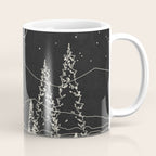 Night Forest Linescape Coffee Mug Gallery Image 1